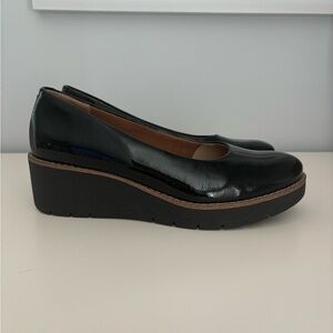 Women’s size 9 patent leather wedge
